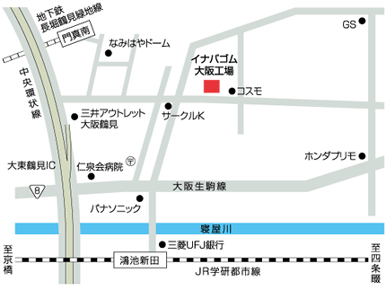 大阪工場 MAP